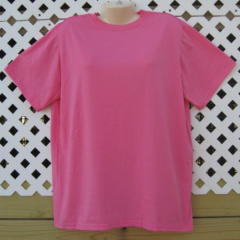 Hot Pink Tshirt With Embroidery