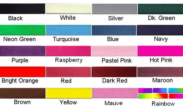 Color Samples Of Nylon