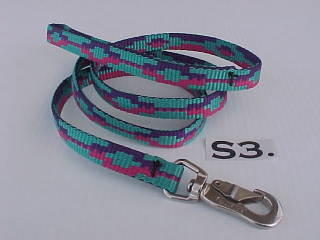 printed 5/8" x 4 ft. nylon dog leash