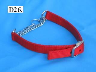 3/4" wide chain martingale collar
