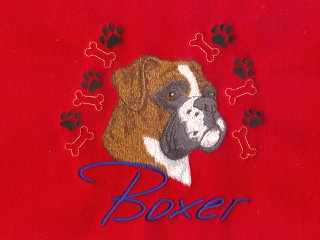 Boxer With Paw Prints