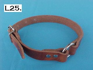 3/4" Leather Hunting Dog Collar