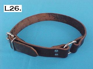 1" Leather Hunting Dog Collar