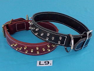 1 3/4" spiked dog collar