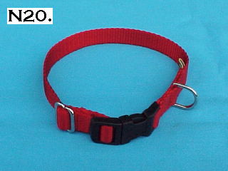 1/2" wide adjustable nylon dog collar