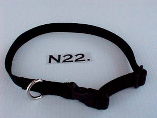 3/4" wide adjustable nylon dog collar