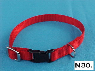 3/8" wide adjustable nylon dog collar