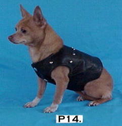 Leather Biker Dog Vest